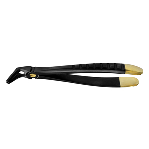 Hot Selling Gold & Black Dental Tooth Root <b>Picker</b> <b>Upper</b> Molar Removal Forceps Steel and Plastic High Quality Extraction Tool - Product Image 4
