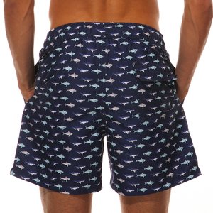 Shorts de sport décontractés unisexe à séchage rapide, taille haute, avec cordon de serrage, en polyester uni, coupe ample et légère - Product Image 3