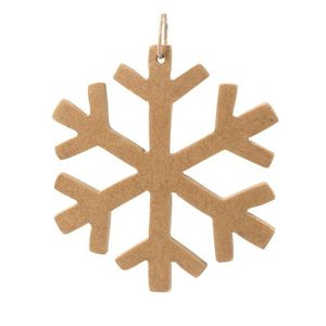 Ornements de Noël en bois : Bonhomme de neige, flocon de neige, renne, sapin de Noël – Pendentifs suspendus découpés au laser, creux et tendance pour la décoration - Product Image 1