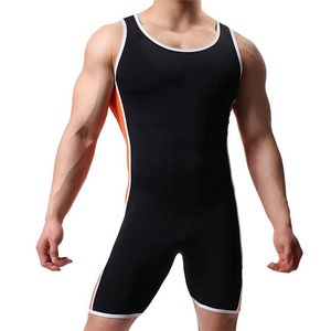 Nouveau design de maillot de lutte extensible, impression de logo personnalisé, style débardeur, haute qualité, spandex/polyester respirant - Product Image 1
