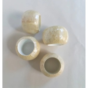 Porte-serviettes en métal coquillage naturel, fer écologique, accessoires de mariage classiques, artisanat minimaliste pour l'accueil - Product Image 3