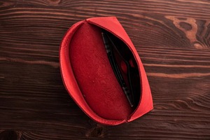 Luxury Classic Lightweight Genuine Leather <b>Glasses</b> Pouch Scratch Resistant Professional B2B Supply LGC-0118 - Product Image 2