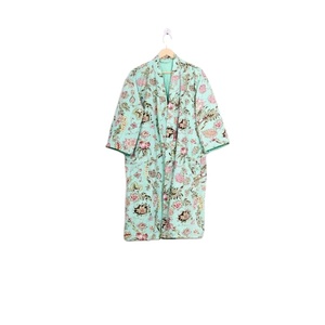 แจ็กเก็ตบุผ้าคอตตอนลายดอกไม้ใส่สบายสไตล์อินเดียเสื้อโค้ทยาวสำหรับฤดูใบไม้ร่วงฤดูร้อนฤดูหนาว - Product Image 1