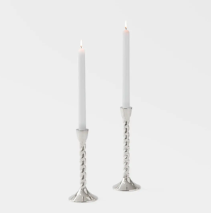 Luxury Antique Brass Taper Candle Holder Set Gold Color Handmade for Home and Wedding Decor - Product Image 5
