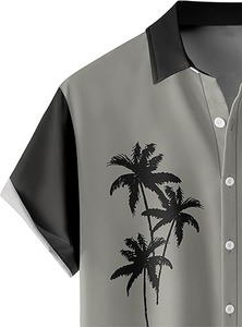 Camiseta Hawaiana para Hombre, Manga Corta, Material Ligero y Duradero, Antiarrugas, Transpirable, Cómoda y Ecológica - Product Image 5