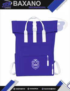 Zeta Phi Beta ZPB Sorority <b>Backpack</b> Roll Top Casual Style Large Capacity Shoulder <b>Straps</b> School <b>Backpack</b> Travel Bag for girls - Product Image 4