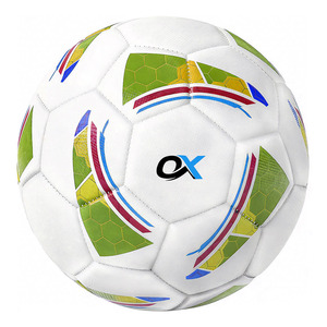 Ballon de football en cuir PU cousu à la machine Oxva Industries, taille 5, durable, personnalisable avec votre logo pour l'entraînement - Product Image 5