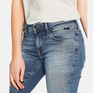 Wholesale High Waisted Women Jeans Pants for Sale / Latest Design Women <b>Denim</b> Pants With Best Quality <b>Material</b> Women Trousers - Product Image 4