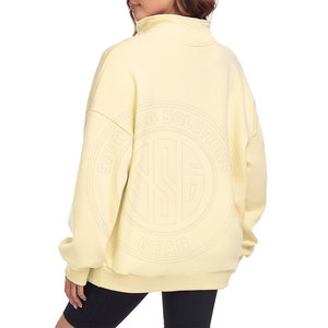 Everyday Casual Clothing <b>Women</b> <b>Half</b> <b>Zip</b> Mock Neck <b>Sweatshirts</b> With Premium Stitching <b>Women</b> <b>Half</b> <b>Zip</b> Mock Neck <b>Sweatshirts</b> - Product Image 2