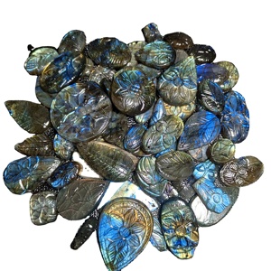 อัญมณีควอตซ์สีขาวธรรมชาติเจียระไนแบบลาบราดอไรต์สวยงามทำจากคริสตัลชั้นดีขายส่ง - Product Image 1