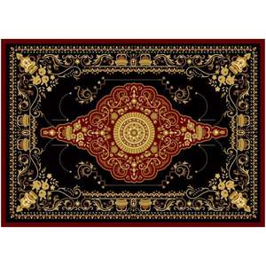 Alfombra Persa de Lujo Hecha a Mano, Alfombra de Lana Ecológica Antideslizante, Lavable, Moderna, Abstracta, Vintage, Boho, Cuadrada, de Pelo Medio para - Product Image 4