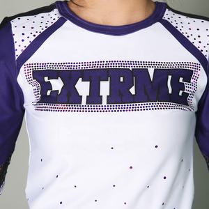 Conjuntos de Uniformes de Animadoras Personalizados, Transpirables, 100% Poliéster, Talla Adulto para Mujer, para Actuaciones de Baile - Product Image 3