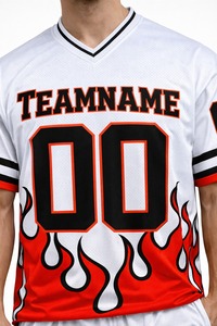 Ensemble de maillot et short de football américain de qualité supérieure, uniforme sportif respirant, vêtements d'équipe personnalisés pour les entraînements et les matchs - Product Image 5