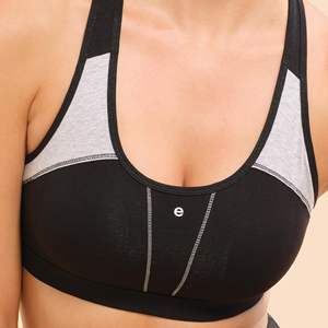 Soutien-gorge de sport pour femmes, vente en gros, avec armatures, antichoc, en polyester et élasthanne, respirant, bretelles réglables, maintien moyen - Product Image 3