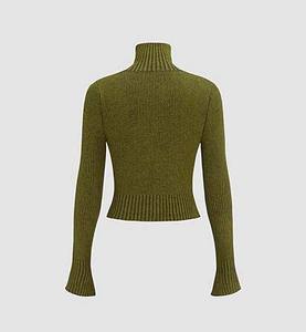 Suéter de Lujo para Mujer, Talla Grande, Holgado, Tejido, de Algodón Suave, para Otoño e Invierno, Informal, Transpirable - Product Image 2