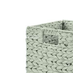 Hot Sale <b>Blue</b> Trend Natural Water Hyacinth <b>Storage</b> Baskets, Decorative Home Organizer Set of 3 Handicraft Vietnam - Product Image 2