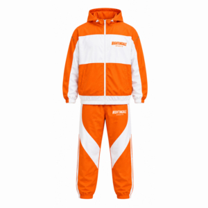 Conjunto de Chaqueta y Pantalón Cortavientos de Lona Personalizada para Hombre, con Capucha y Logotipo Personalizado en la Parte Delantera, Traje Deportivo Impermeable de Nailon - Product Image 4