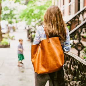 Premium Cowhide Leather Tote Handbag Women - Product Image 1