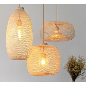 Lámpara Colgante de Ratán, Lámpara de Techo Tejida a Mano para Sala de Estar, Decoración de Hotel o Resort - Product Image 6