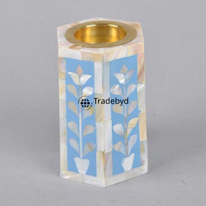 Porte-bougie décoratif haut de gamme en os incrusté, accent élégant par Tradebyd - Product Image 6