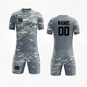 ชุดยูนิฟอร์มฟุตบอลแบบกำหนดเองพร้อมโลโก้ ชื่อ และหมายเลข  ชุดเสื้อ กางเกง ถุงเท้าฟุตบอลสำหรับผู้ชายและเยาวชน  ชุดทีมพร้อมบริการพิมพ์ลายแบบ Sublimation - Product Image 2