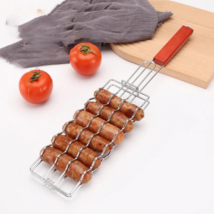 Rouleau à saucisses en acier inoxydable résistant à la chaleur, outil de cuisson durable pour faire cuire et retourner les saucisses, cuisines domestiques, restaurants - Product Image 3