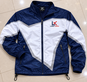 Custom Men Blue Windbreaker <b>Jacket</b> <b>Lightweight</b> Waterproof Zip Up Sports <b>Running</b> Training <b>Jacket</b> Outdoor Casual Wear OEM Service - Product Image 6