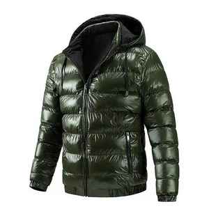 Veste d'hiver matelassée pour homme à prix abordable, vente en gros, grandes tailles, doudoune chaude d'extérieur personnalisable avec logo pour homme - Product Image 6