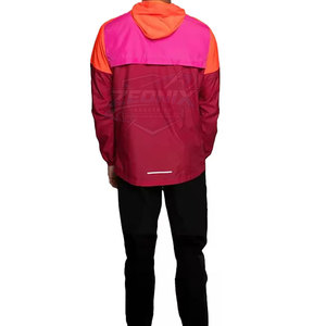 Chaqueta Cortavientos con Capucha al por Mayor, Talla Grande, para Uso en Exteriores, Transpirable, de Secado Rápido, con Logotipo Frontal - Product Image 4