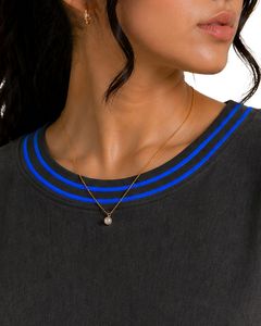 Black Blue Stripe Women Oversized T Shirt Casual Crew Neck Short Sleeve Contrast Trim Loose Fit Soft Breathable Summer <b>Top</b> - Product Image 6