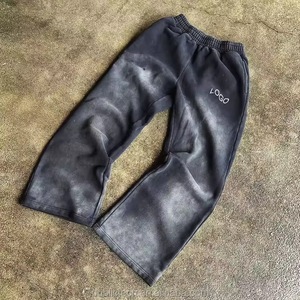 Men's Black <b>Elastic</b> <b>Waist</b> Straight Leg Pants Midweight Glossy Street Style Casual <b>Trousers</b> - Product Image 4