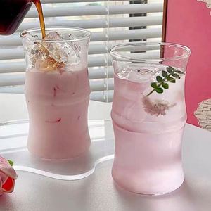 Vente en gros de gobelets à boissons en verre de style moderne et tendance, gobelets à joint en bambou, gobelets pour boissons froides - Product Image 3