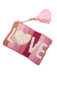 Monedero bordado elegante hecho a mano con cuentas MOM OFF DUTY con declaración de cuentas de semillas lindas y estilo elegante personalizado para niña - Product Image 3