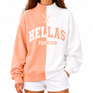 Sudadera de Forro Polar con Cuello Alto y Logotipo Frontal para Mujer, Personalizable, Mezcla de Algodón, Secado Rápido y Resistente al Viento - Fabricante OEM - Product Image 1