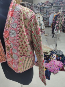 Abrigo Abierto con Estampado Floral para Mujer, Estilo Bohemio, Manga Larga, Prenda Exterior Informal, 100% Algodón, Diseño de Patchwork, Ropa de Primavera, REGALO - Product Image 5