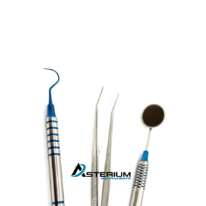 Kit de Instrumentos de Diagnóstico Dental ASTERIUM, Espejo de Examen de Acero Inoxidable, Pinzas Exploradoras, Juego de Herramientas de Inspección para Cuidado Bucal - Product Image 6