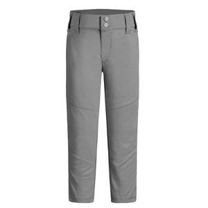 Men's Black Baseball Pants With <b>Red</b> Belt Moisture Wicking Polyester Regular Fit Solid Color Adult Size With Pockets - Product Image 4