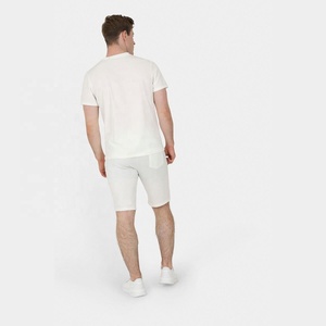 ชุดเซ็ตเสื้อยืดแขนสั้นและกางเกงขาสั้นลำลองสำหรับผู้ชาย แบรนด์สั่งทำได้  ชุดออกกำลังกายฤดูร้อนแบบ unisex  ชุด 2 ชิ้น - Product Image 2