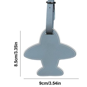Étiquette de bagage en cuir PU de luxe premium pour enfants, hommes, femmes, personnalisable avec logo et nom, en cuir véritable - Product Image 6