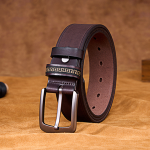 20mm 22mm 24mm Men Casual Alloy Auto Lock <b>Buckle</b> Cow Hide Leather <b>Strap</b> Watch Adjustable Skull Design Durable Genuine Leather - Product Image 4