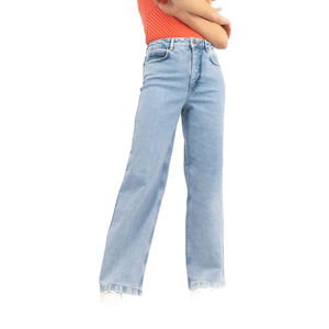 Pantalones Vaqueros Personalizados de Alta Calidad, Material de Lona Original, Transpirables, de Secado Rápido, Ropa Casual Urbana, Nueva Llegada, Pantalones Acampanados para Mujer - Product Image 1