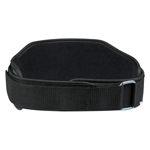 Grey Gym Weight Lifting Belt Breathable Neoprene Padded Double Belt with 5.5 Inch <b>Back</b> <b>Support</b> for Neoprene Weightlifting Belt - Product Image 5