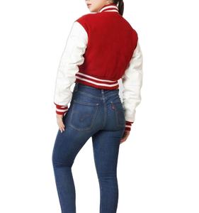 Chaqueta Deportiva de Béisbol Personalizada con Bordado Chenille, Tejida, Transpirable, 100% Lana, para Mujer, Estilo Universitario - Product Image 2