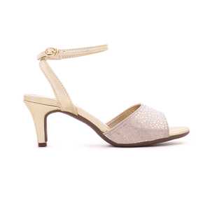 Sandales dorées à talons FN5381 Design élégant et fantaisie - Product Image 2