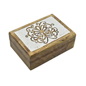 Boîte de rangement en bois Aaliyan Impex économique pour bijoux, montres, pièces de monnaie, petits objets personnels, style rustique vintage fait main - Product Image 5