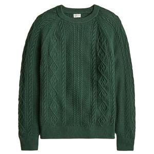 Pull d'hiver pour homme à motif uni 100% coton Anti-boulochage et anti-plis Logo avant - Product Image 2