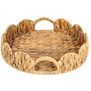 Bandeja de Servicio de Ratán Estilo Café con Acabado Suave, Ideal para Fiestas de Té, Regalos de Inauguración y Presentación en Habitaciones de Huéspedes - Product Image 1