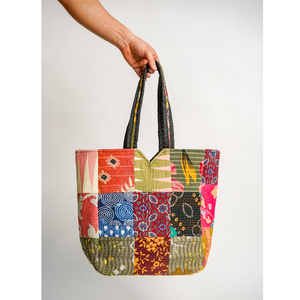 Factory Direct Handmade Cotton <b>Canvas</b> <b>Tote</b> Bag Assorted Ethnic Boho Print OEM ODM Wholesale - Product Image 1