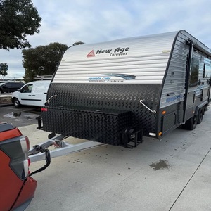 Reliable Lightweight <b>Waterproof</b> Mini Modern 4x4 Caravan Trailer Aluminum Construction Independent Suspension Safe Travel - Product Image 1