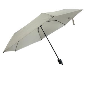 Parapluie de voyage moderne à trois plis en fibre de verre à ouverture manuelle, 6 baleines, pour le soleil et la pluie - Product Image 6